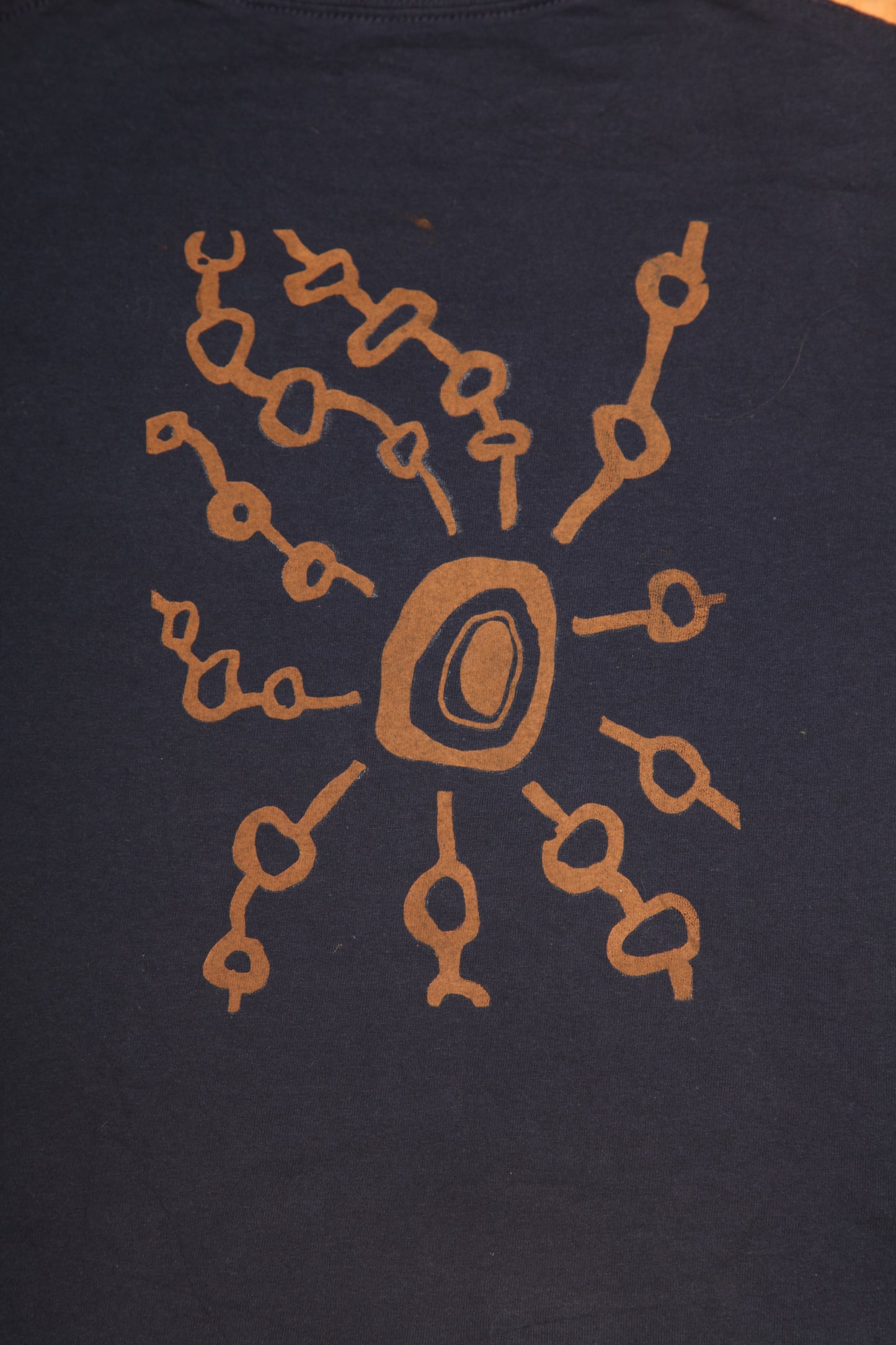 Upcycled Illustrated Screenprint T-shirt (S)