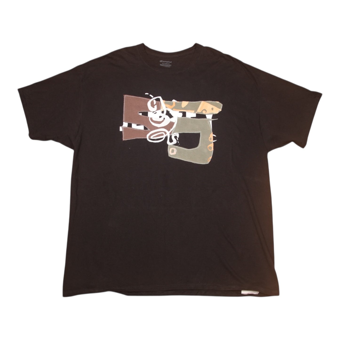 Upcycled Illustrated Screenprint T-shirt (XXL)