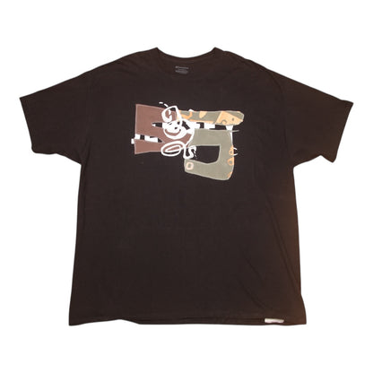 Upcycled Illustrated Screenprint T-shirt (XXL)