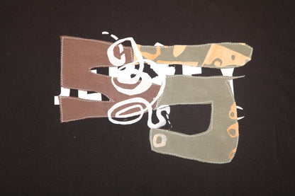 Upcycled Illustrated Screenprint T-shirt (XXL)