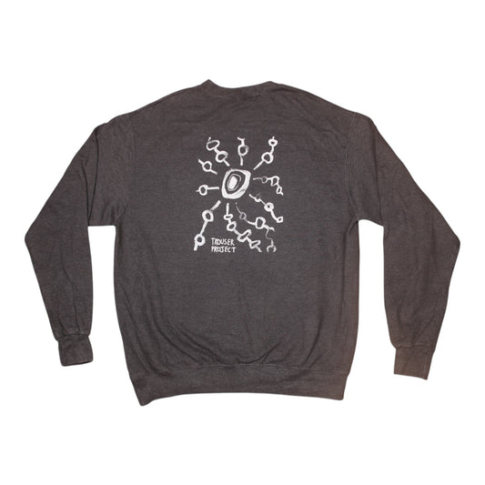 Upcycled Illustrated Screenprint Jumper (L)