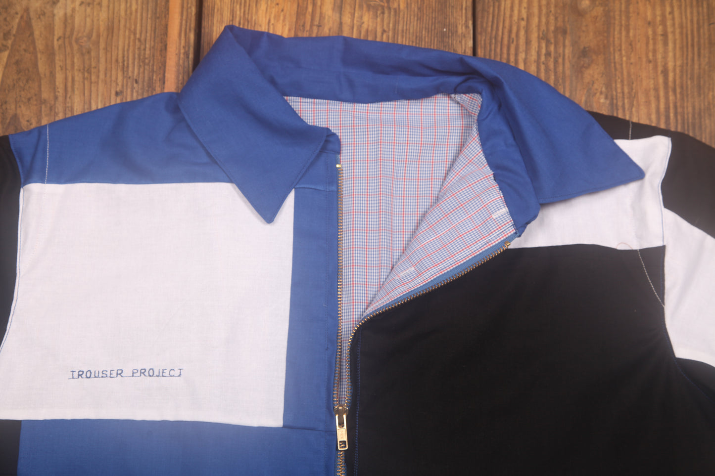 Patchwork Jacket made from Second Hand Materials (M)