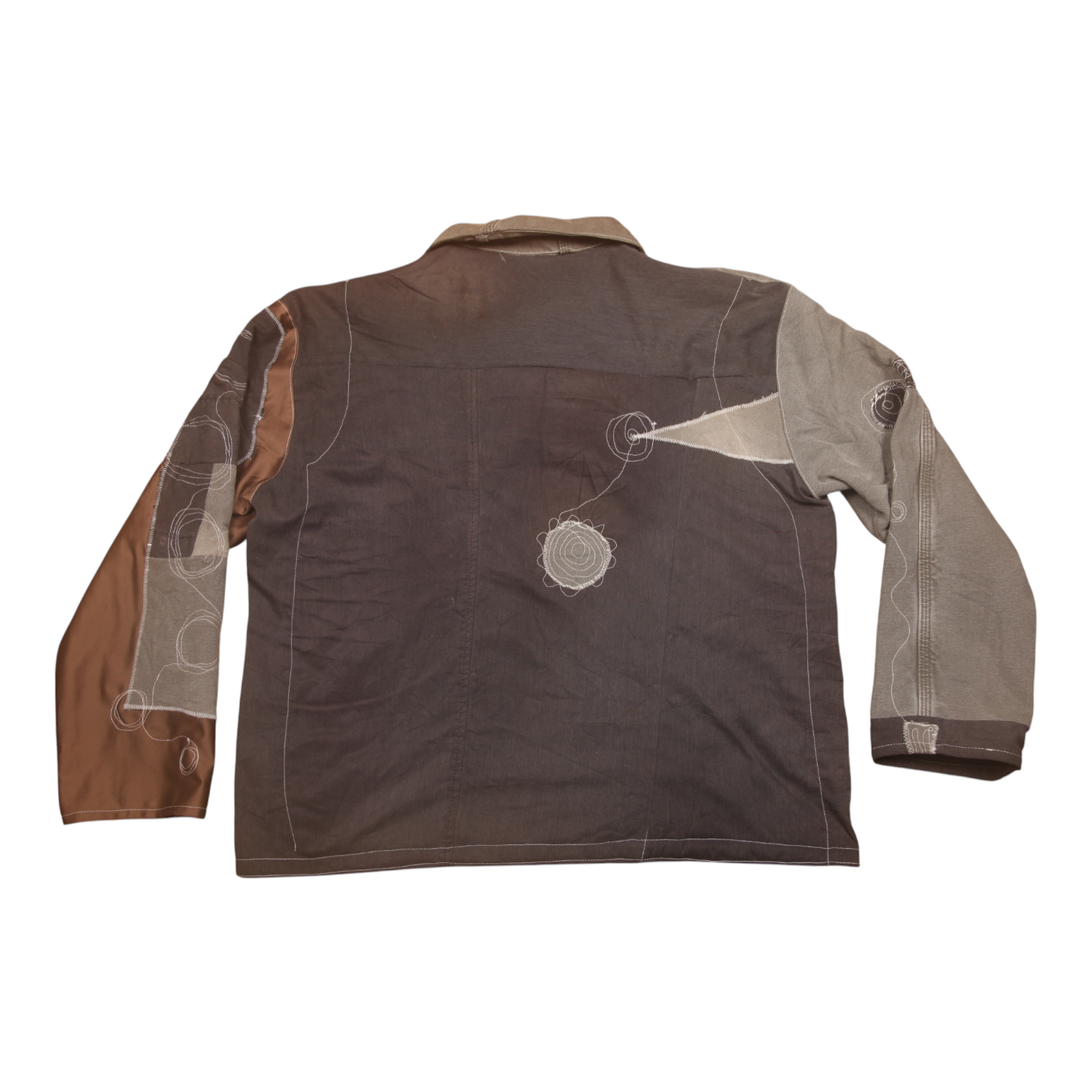 Patchwork Jacket made from Second Hand Trousers (L)