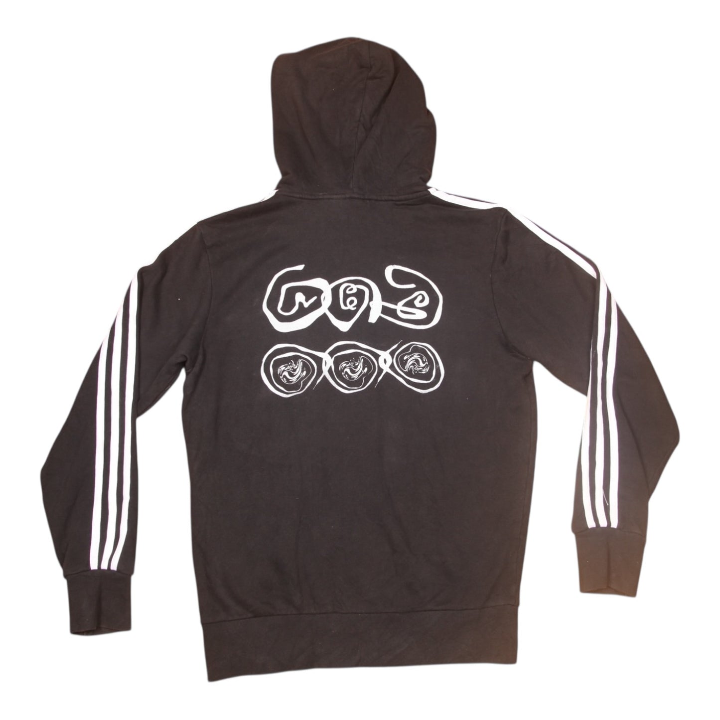 Vintage Adidas Screenprint Hoodie (S)