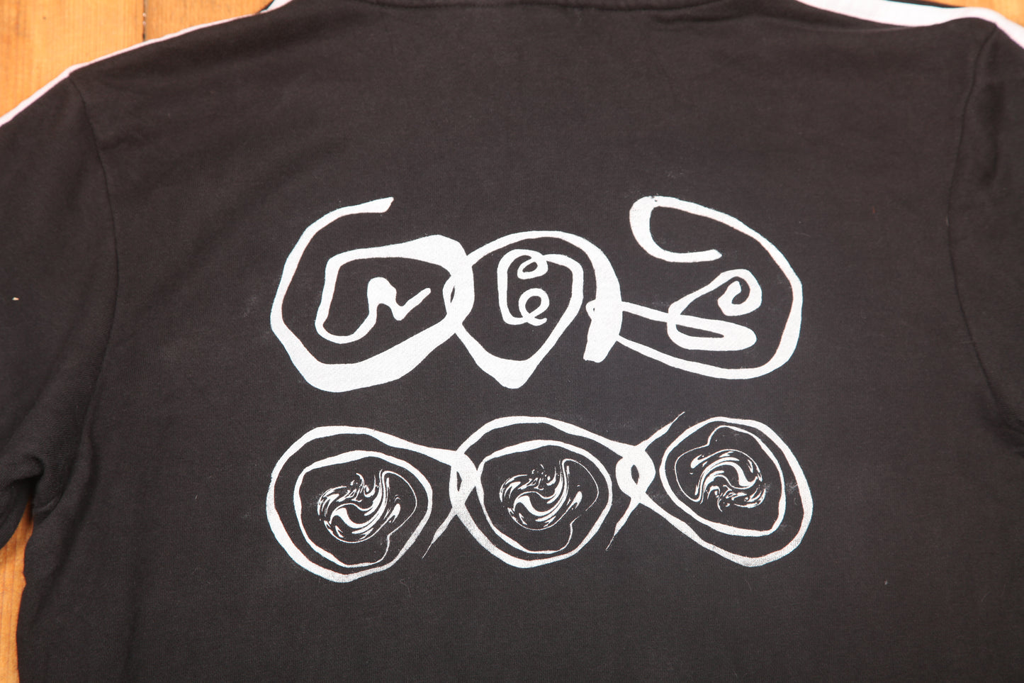 Vintage Adidas Screenprint Hoodie (S)