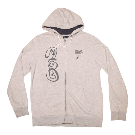 Vintage Upcycled Screenprint Hoodie (M)