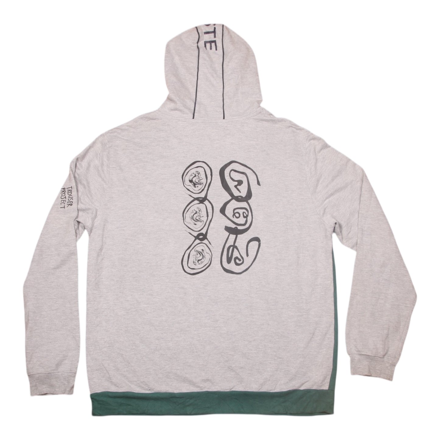 Vintage Upcycled Screenprint Hoodie (L)