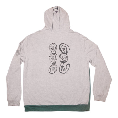 Vintage Upcycled Screenprint Hoodie (L)