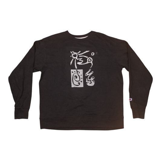 Vintage Upcycled Screenprint Jumper (XL)