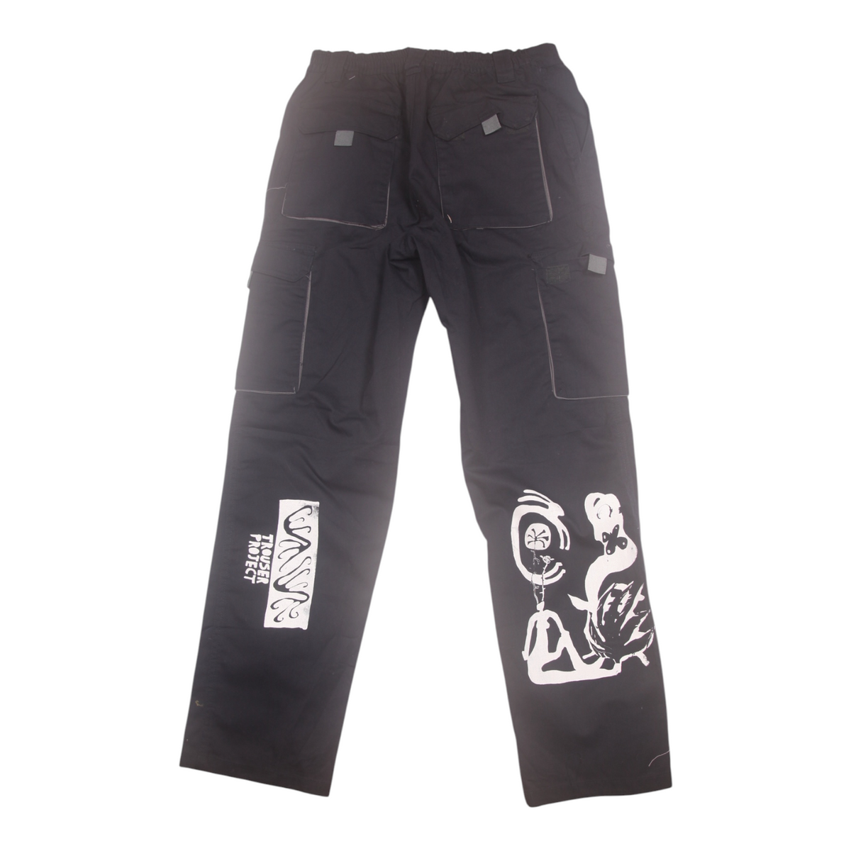 Upcycled Screenprint Worker Trousers
