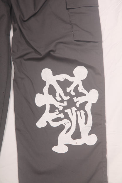 Upcycled Screenprint Worker Trousers (W30-34)