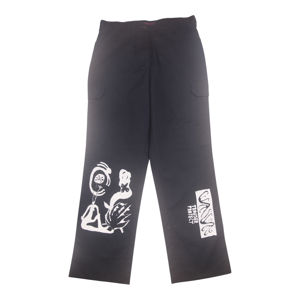 Upcycled Screenprint Worker Trousers (W31)