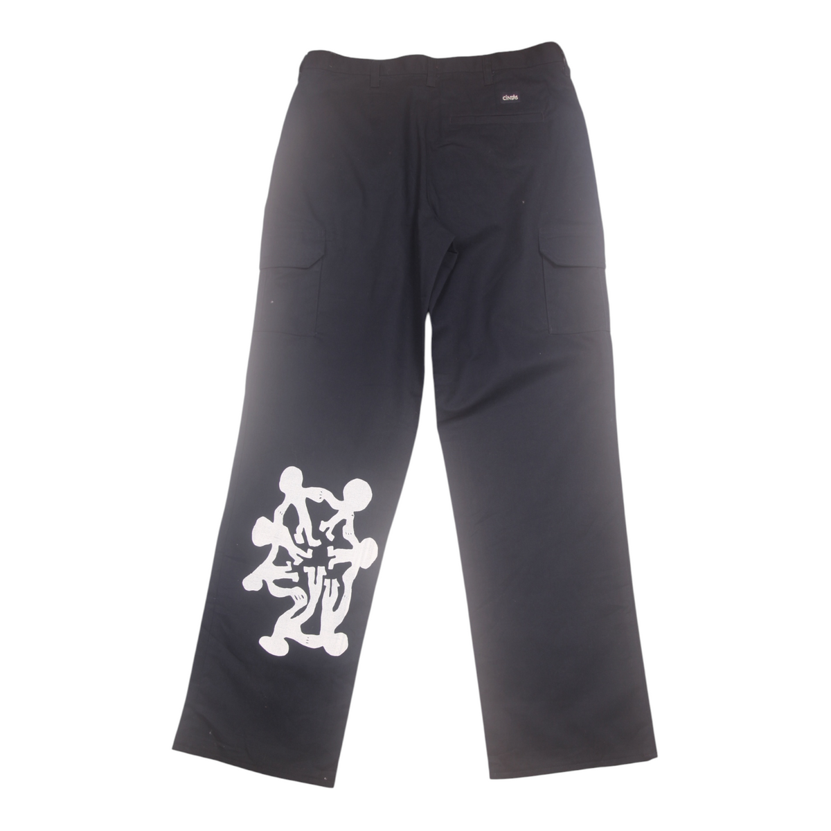 Upcycled Screenprint Worker Trousers (W31)