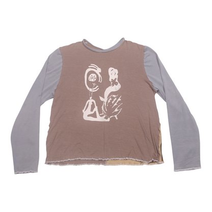 Long Sleeve Screenprint Fitted Tee (UK16/18)
