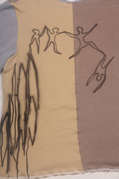 Long Sleeve Screenprint Fitted Tee (UK16/18)