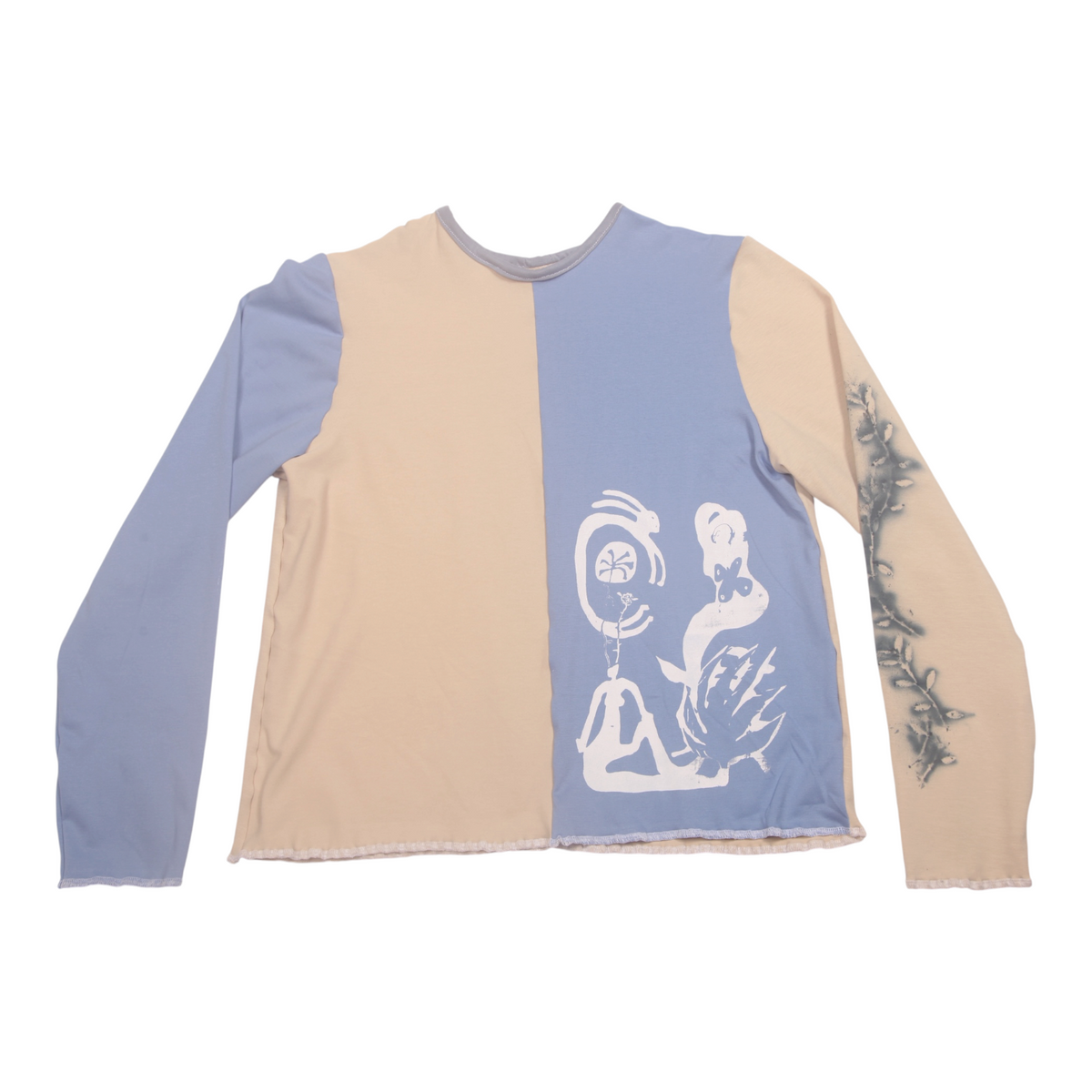 Long Sleeve Screenprint Fitted Tee (UK16/18)