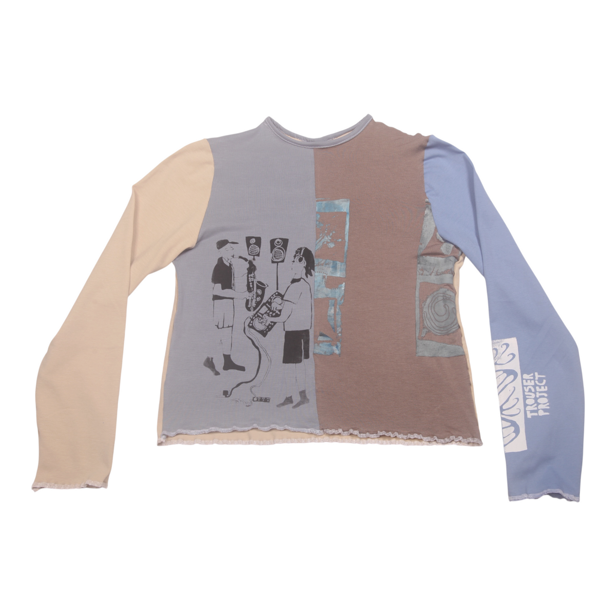 Long Sleeve Screenprint Fitted Tee (UK14/16)