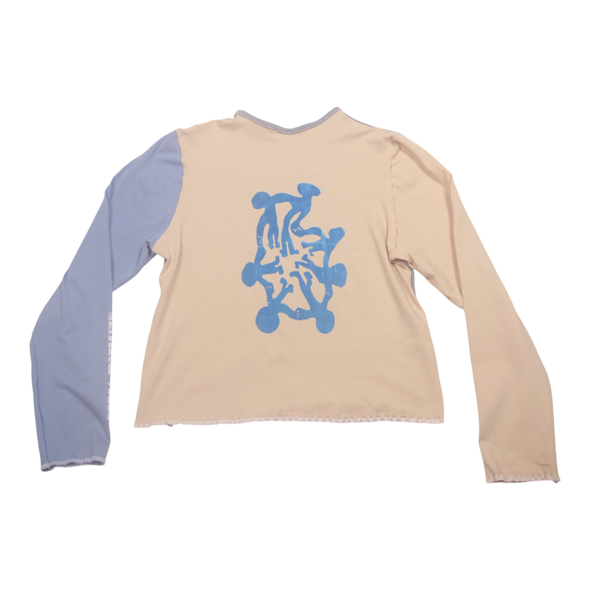 Long Sleeve Screenprint Fitted Tee (UK14/16)
