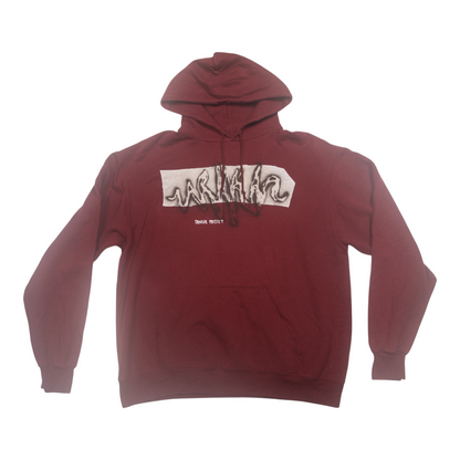 Vintage Upcycled Screenprint Hoodie (L)