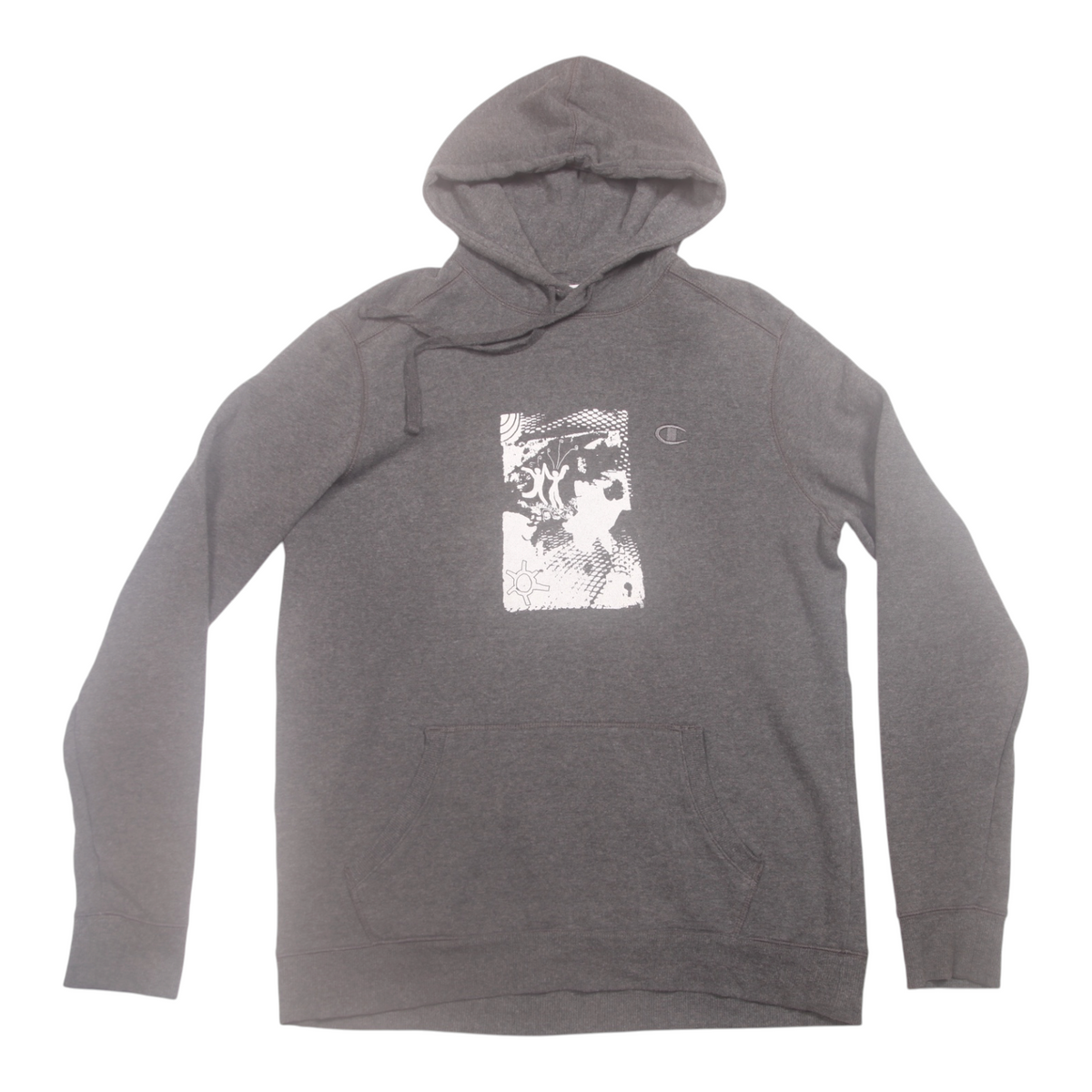 Vintage Upcycled Screenprint Hoodie (M)