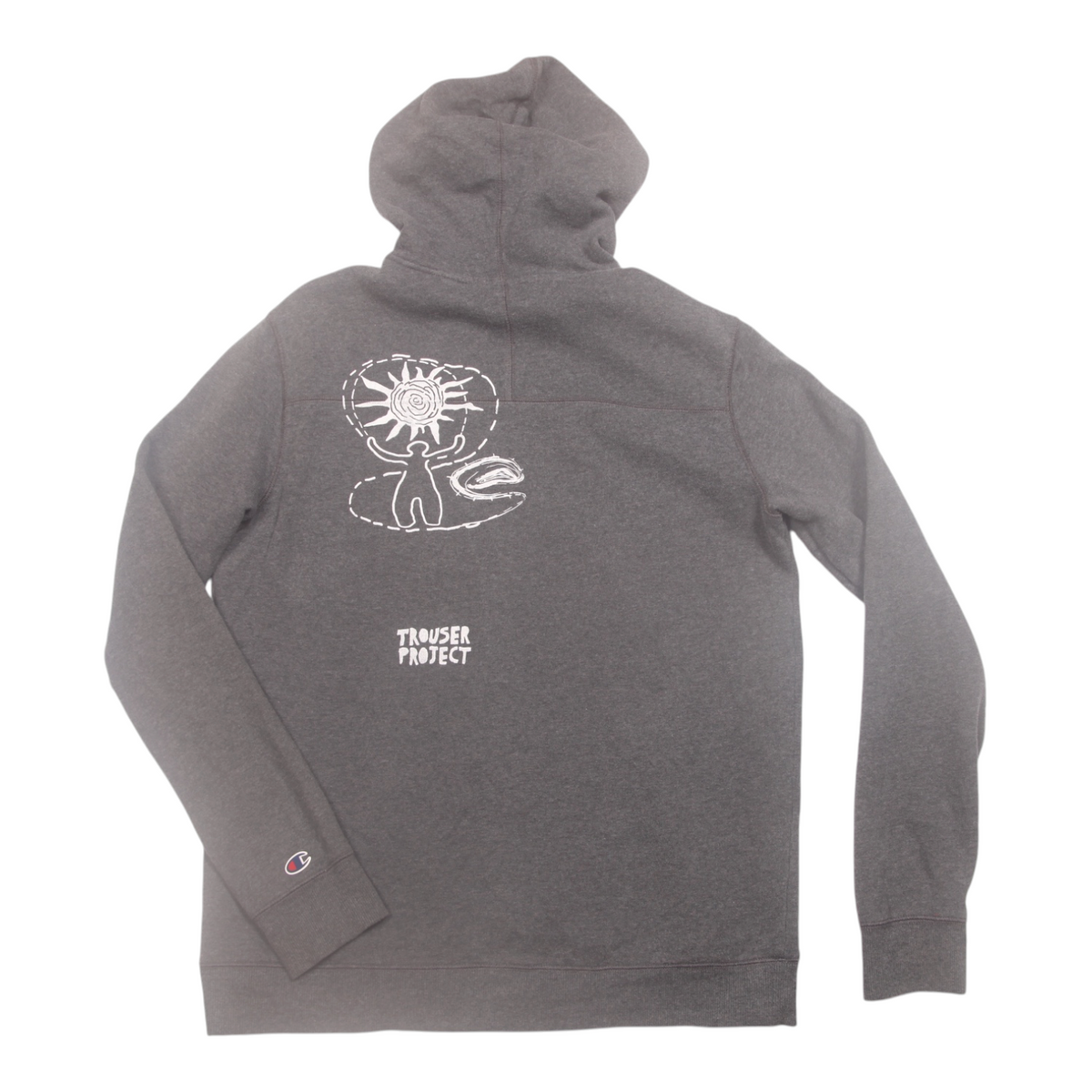 Vintage Upcycled Screenprint Hoodie (M)