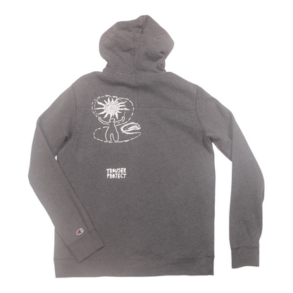 Vintage Upcycled Screenprint Hoodie (M)