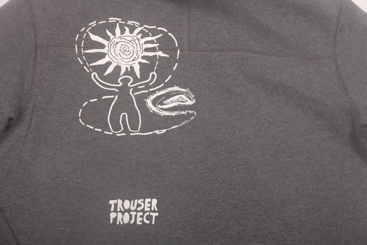 Vintage Upcycled Screenprint Hoodie (M)