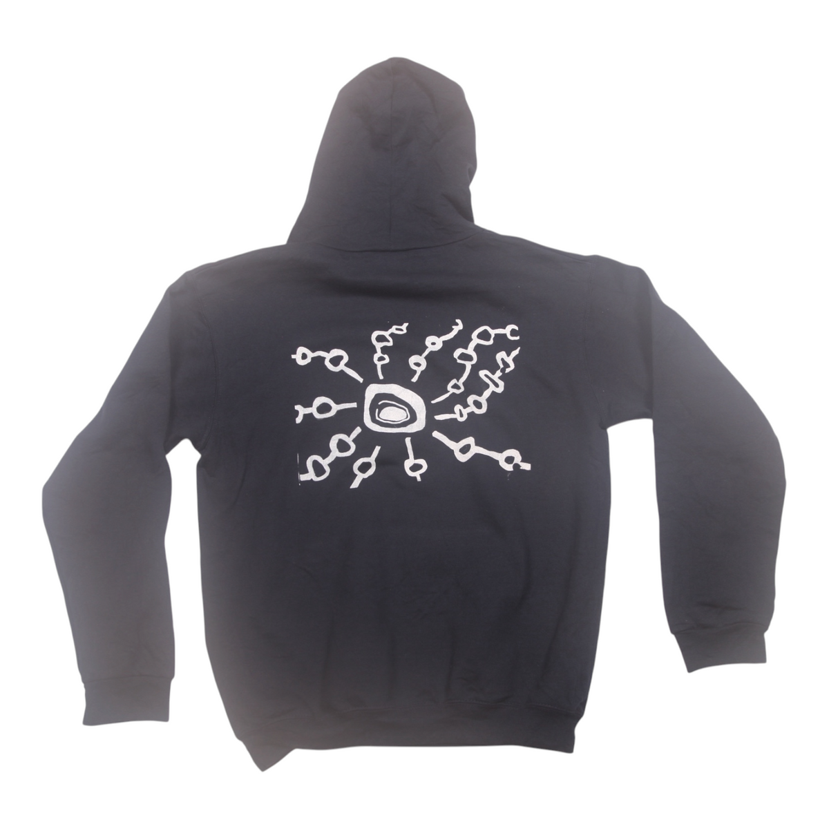 Vintage Upcycled Screenprint Hoodie (S)