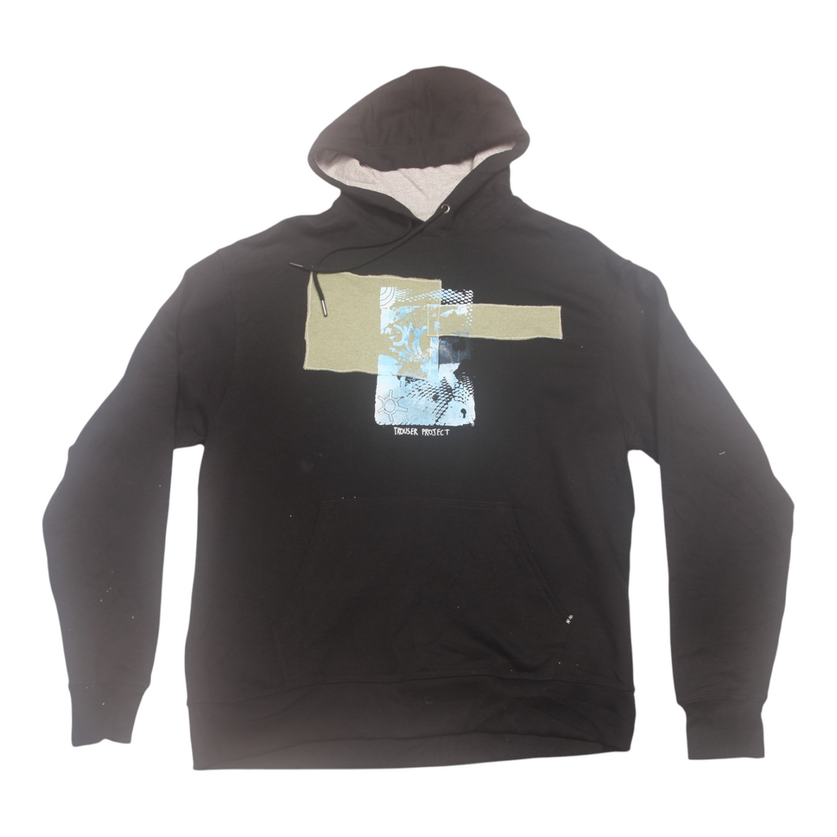 Vintage Upcycled Screenprint Hoodie (L)