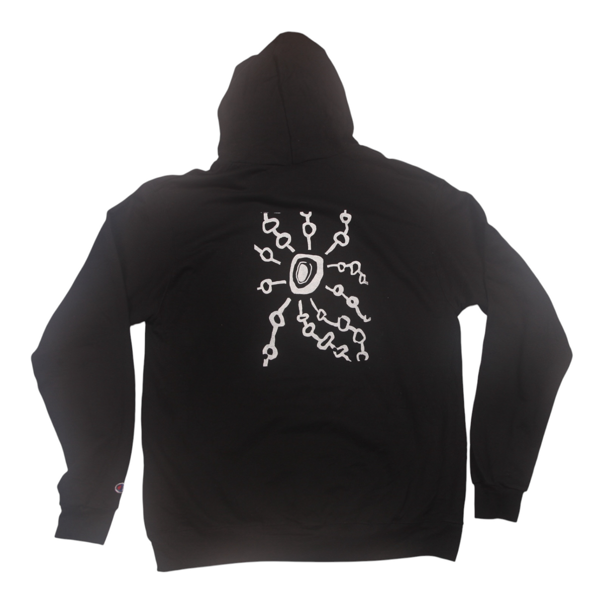 Vintage Upcycled Screenprint Hoodie (M)