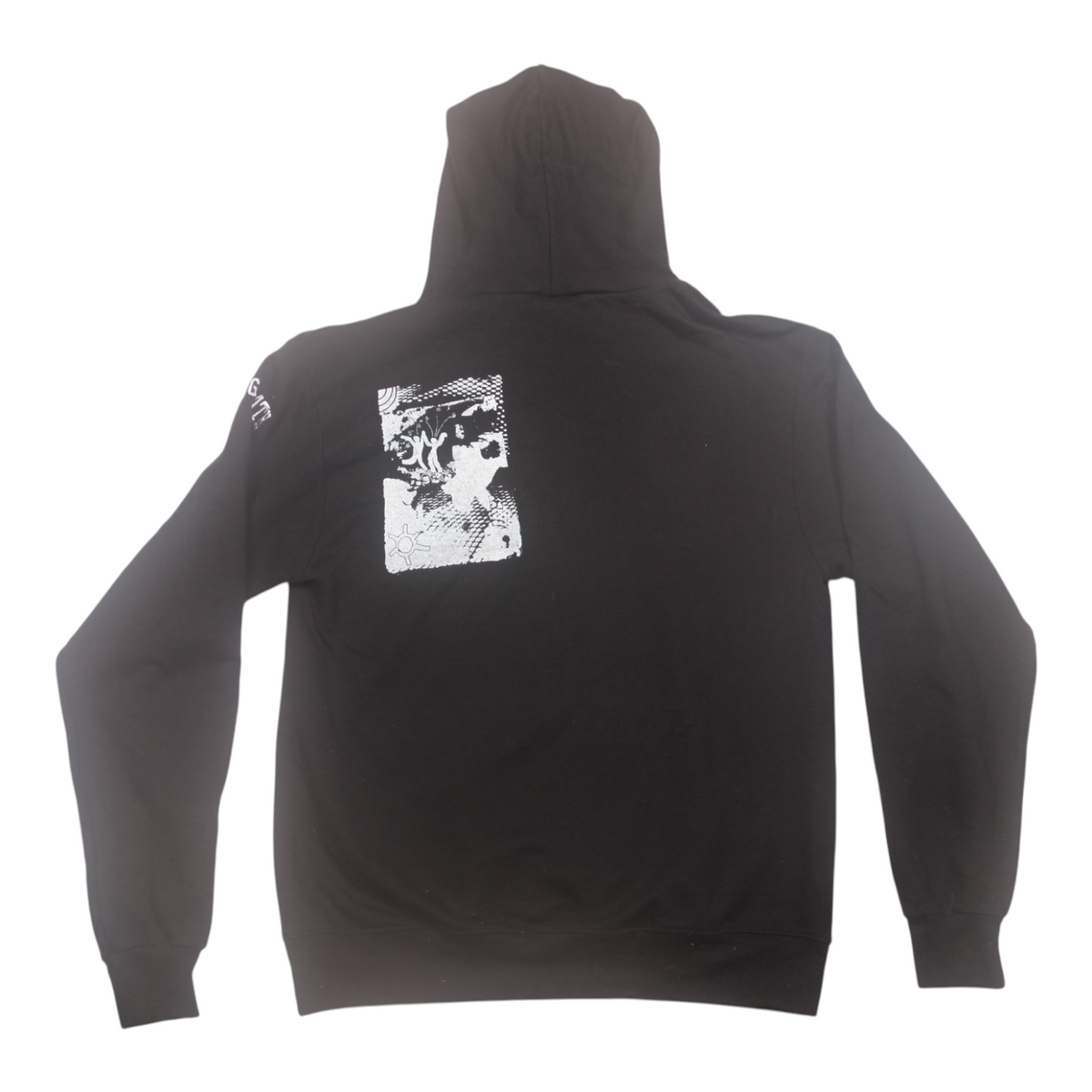Vintage Upcycled Screenprint Hoodie (M)