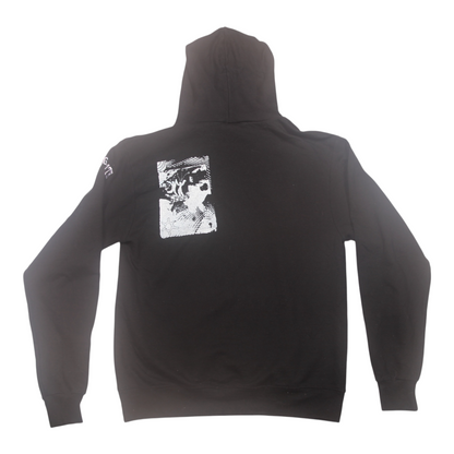 Vintage Upcycled Screenprint Hoodie (M)