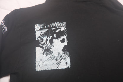 Vintage Upcycled Screenprint Hoodie (M)