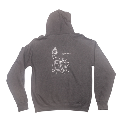 Vintage Upcycled Screenprint Hoodie (M)