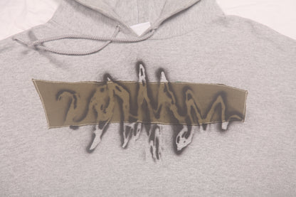 Vintage Upcycled Screenprint Hoodie (L)