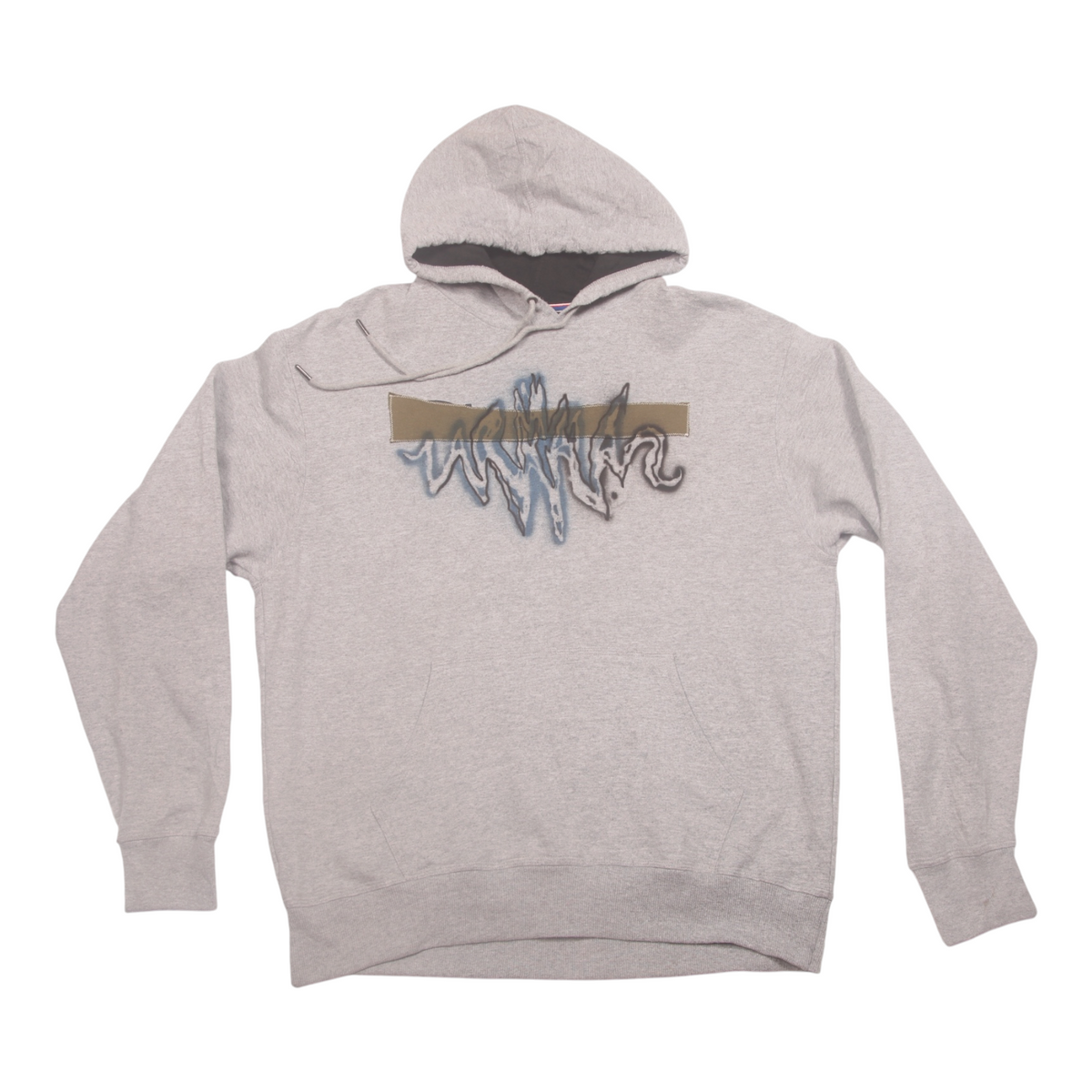 Vintage Upcycled Screenprint Hoodie (L)
