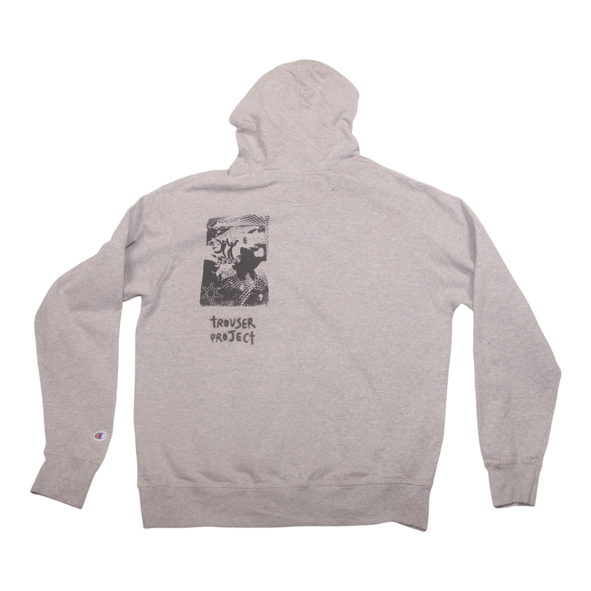 Vintage Upcycled Screenprint Hoodie (L)