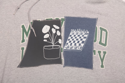 Vintage Upcycled Screenprint Hoodie (M)