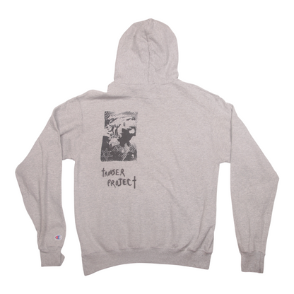 Vintage Upcycled Screenprint Hoodie (M)