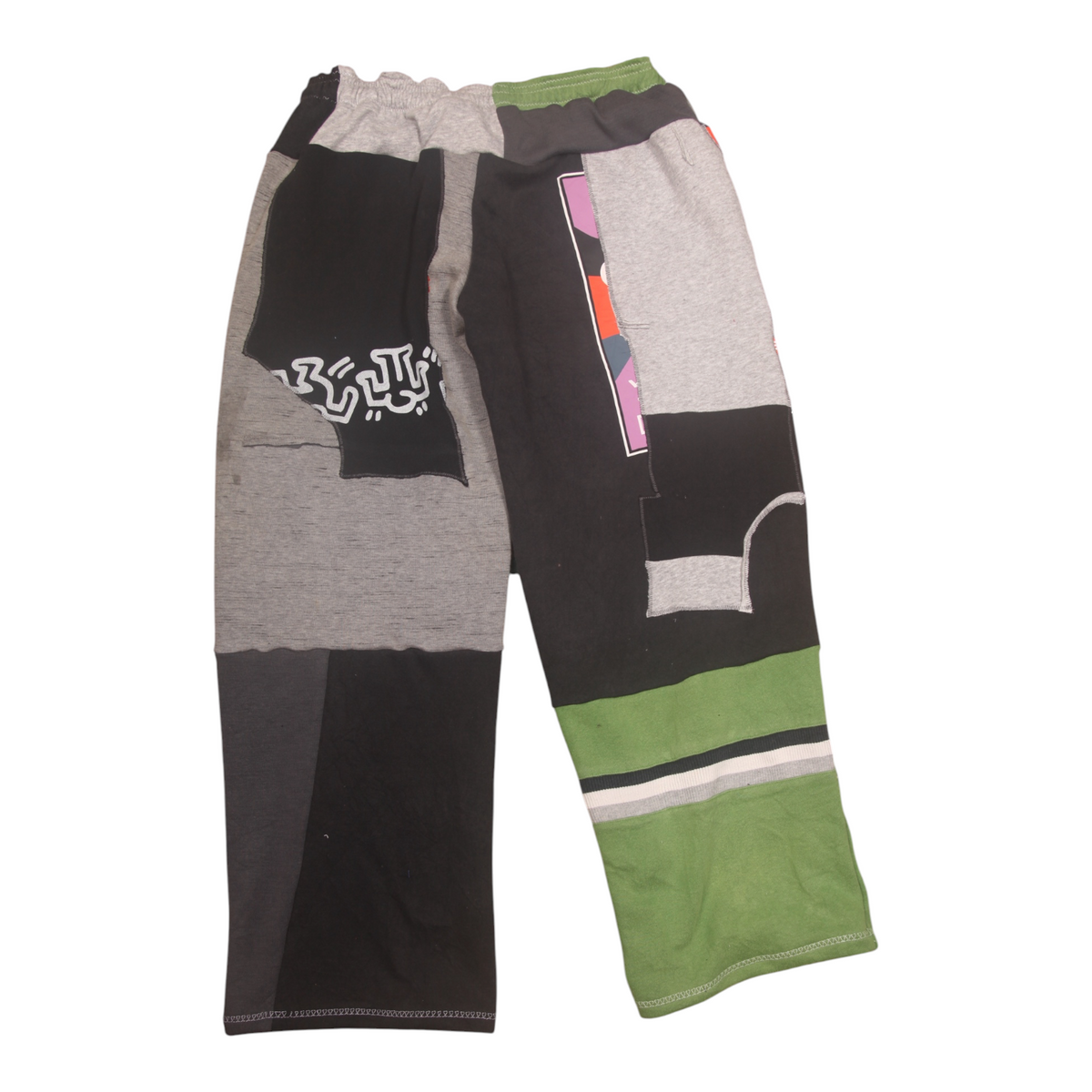 Patchwork Reworked Tracksuit Trousers (L)