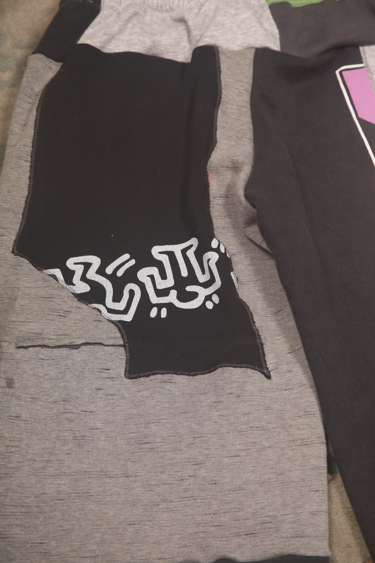 Patchwork Reworked Tracksuit Trousers (L)