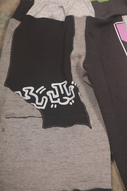 Patchwork Reworked Tracksuit Trousers (L)