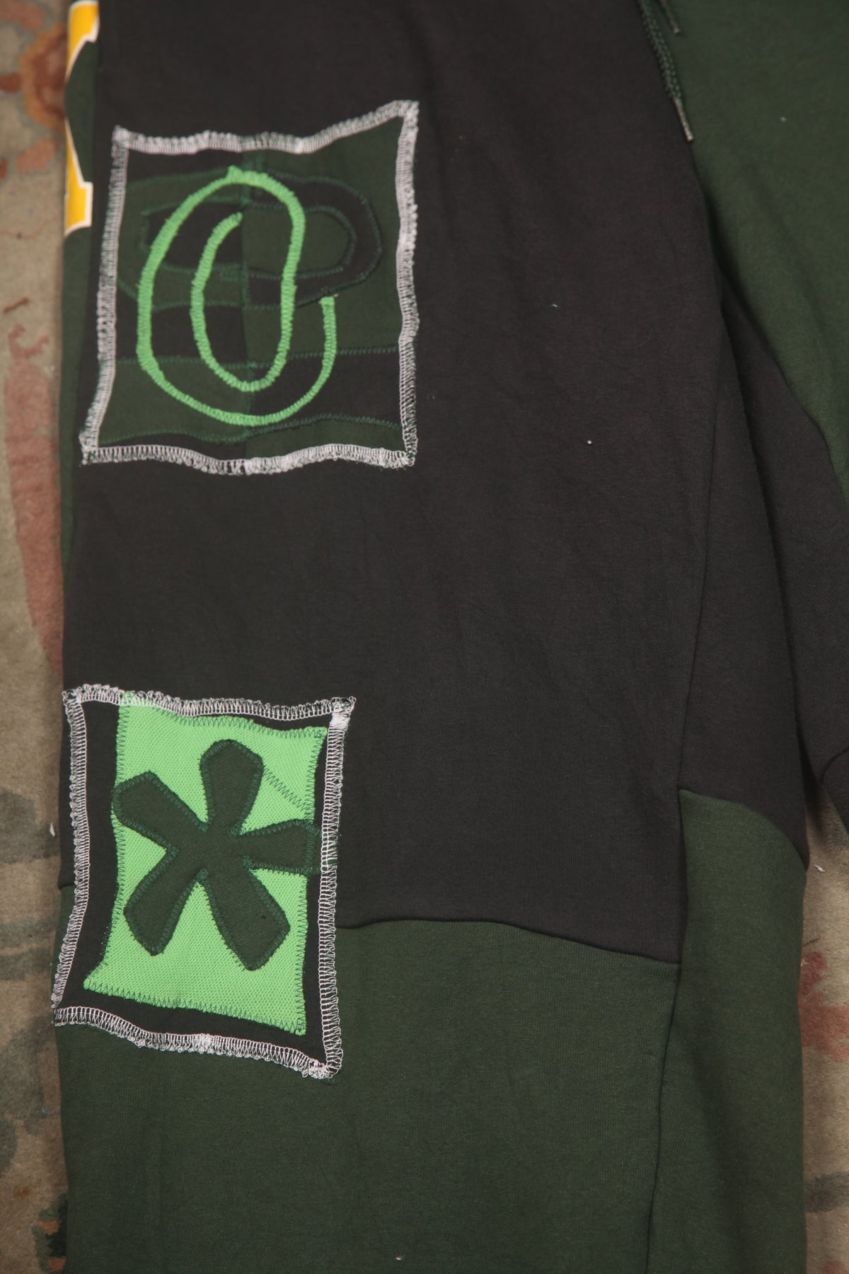 Patchwork Reworked Tracksuit Trousers (XL)