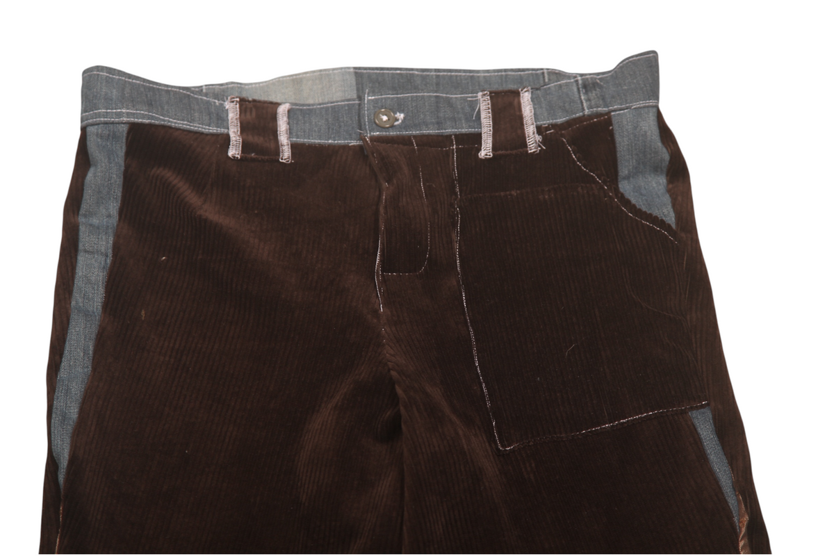 Handmade Corduroy Appliqué Trousers (W31)