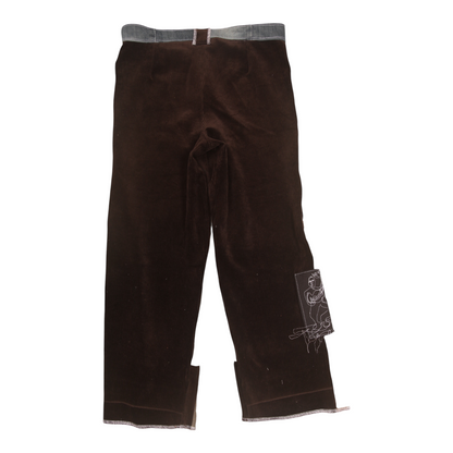 Handmade Corduroy Appliqué Trousers (W31)