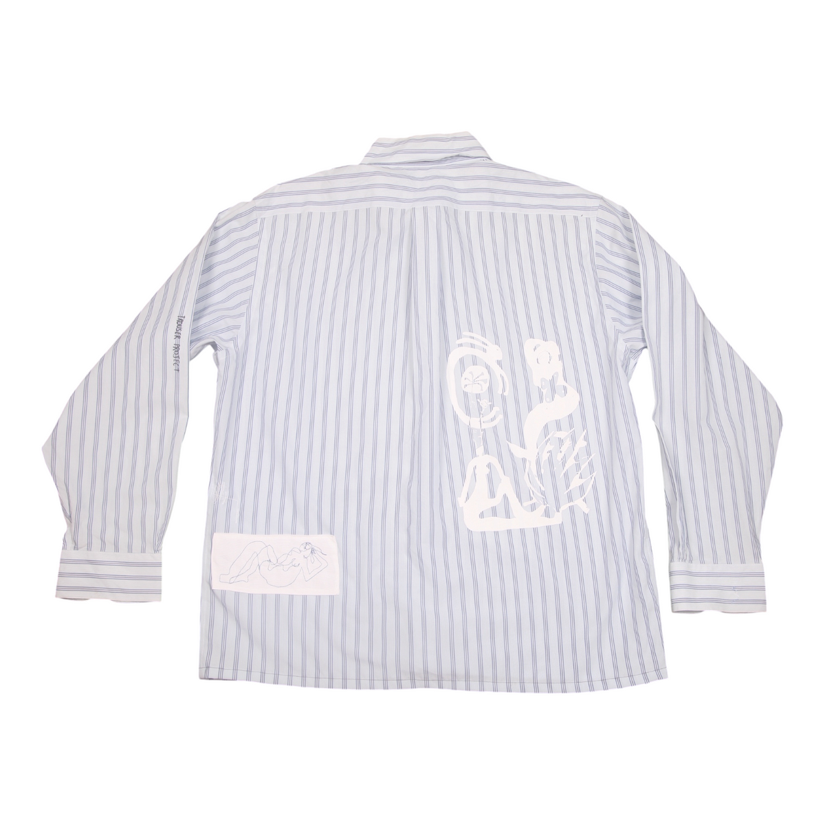 Reworked Patchwork Screenprint Shirt (L)