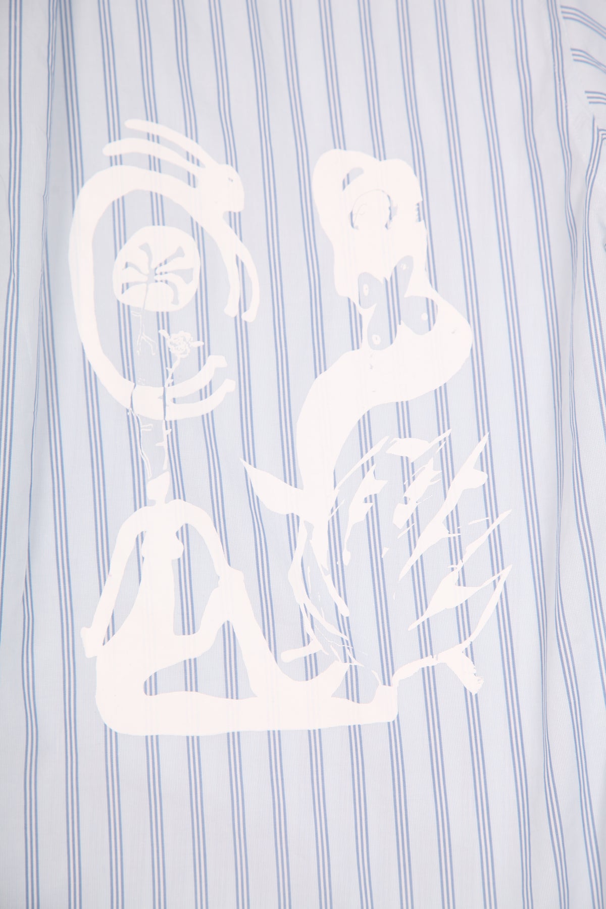 Reworked Patchwork Screenprint Shirt (L)