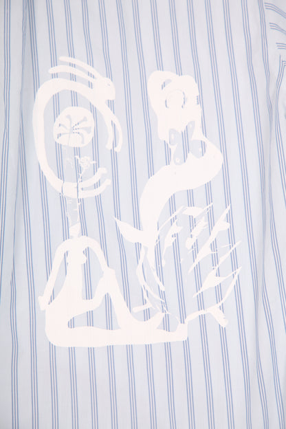 Reworked Patchwork Screenprint Shirt (L)
