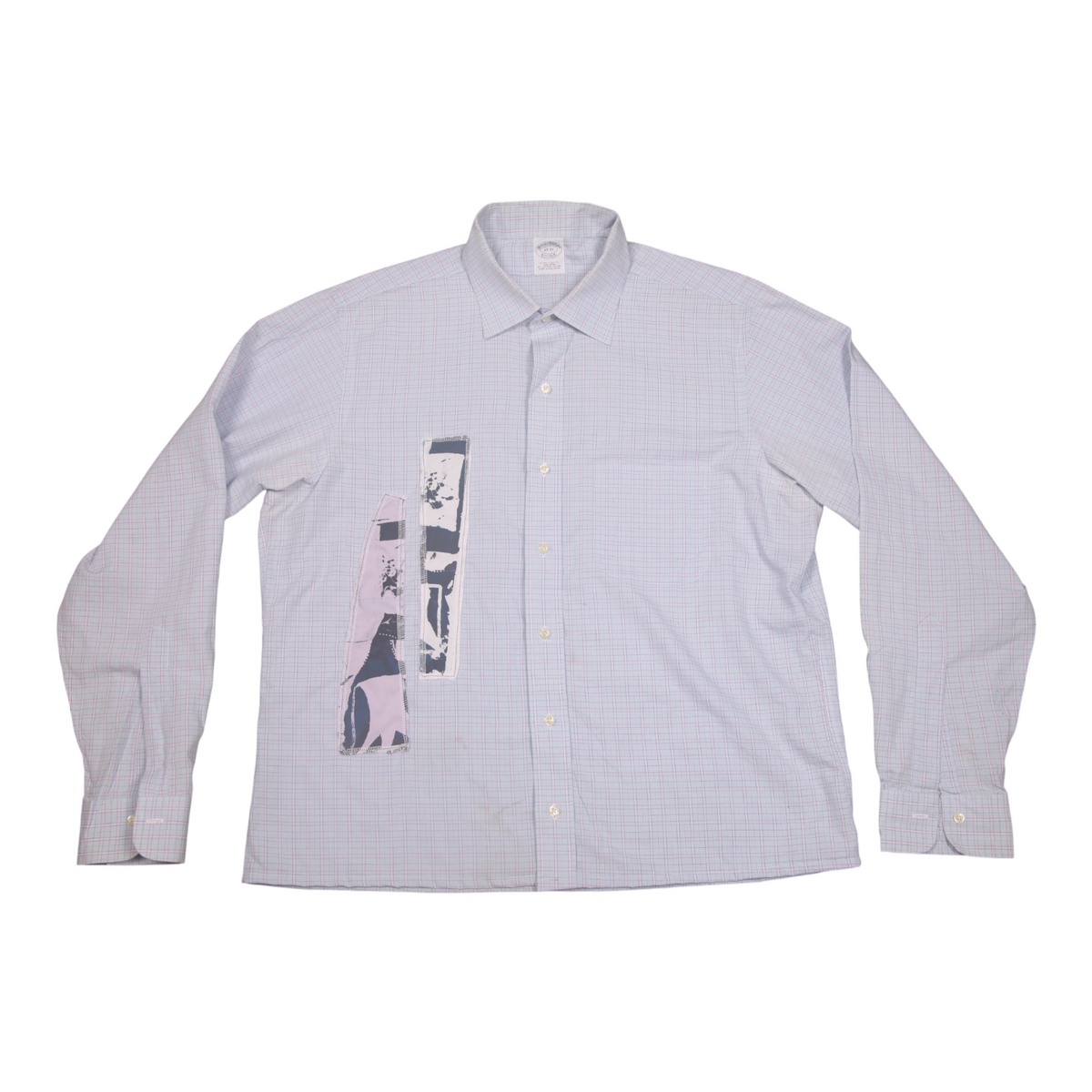 Reworked Patchwork Screenprint Shirt (L)