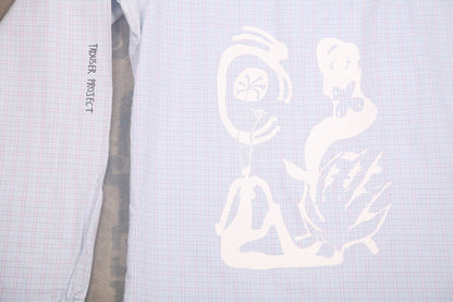 Reworked Patchwork Screenprint Shirt (L)